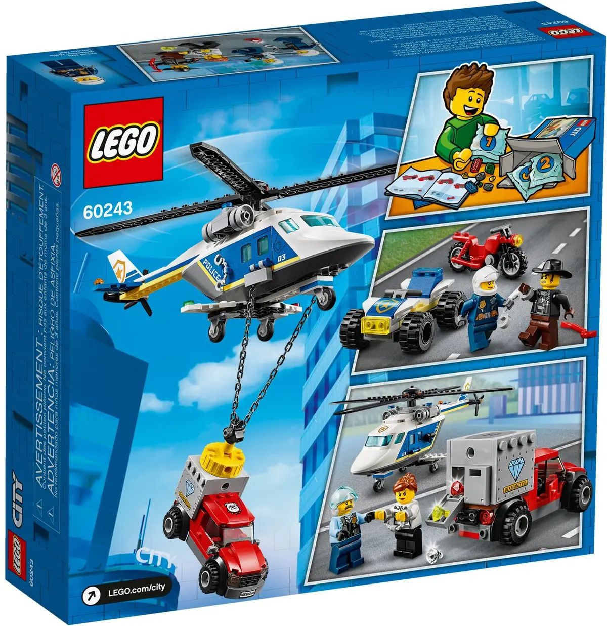 LEGO City 60243 Police Helicopter Chase set, image 5