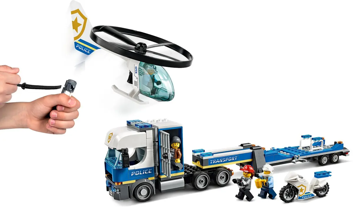 LEGO City 60244 Police Helicopter Transport set, image 4