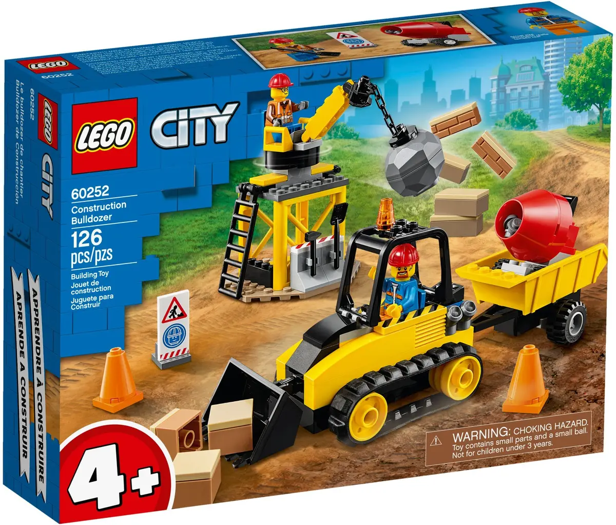 LEGO City 60252 Construction Bulldozer set, image 2