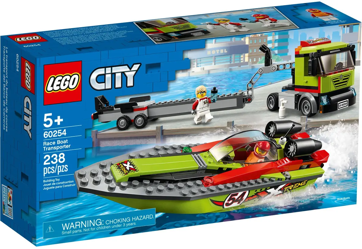 LEGO City 60254 Race Boat Transporter set, image 2