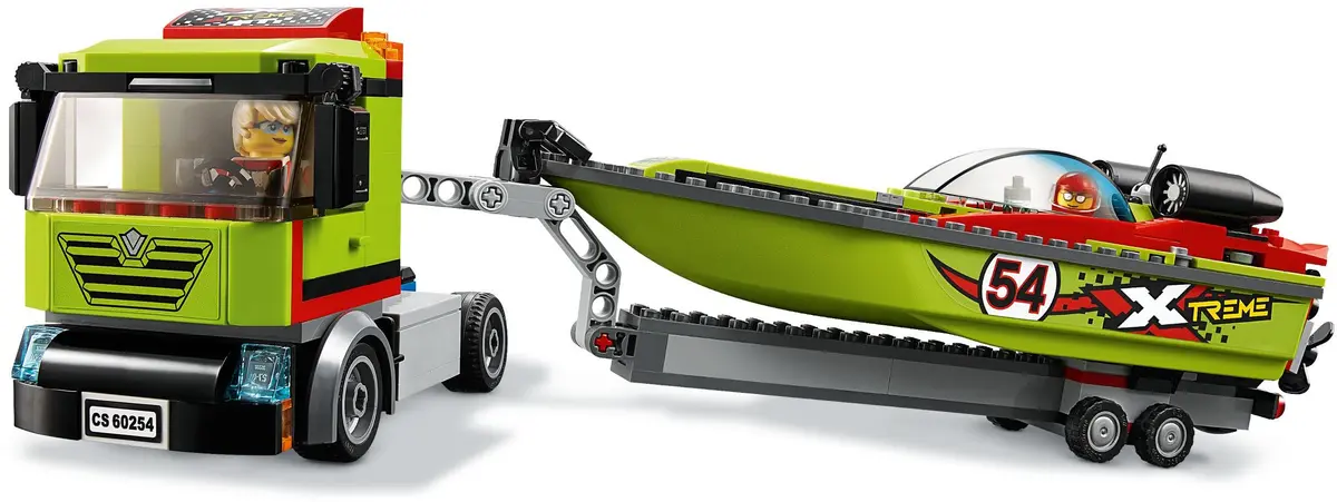 LEGO City 60254 Race Boat Transporter set, image 4
