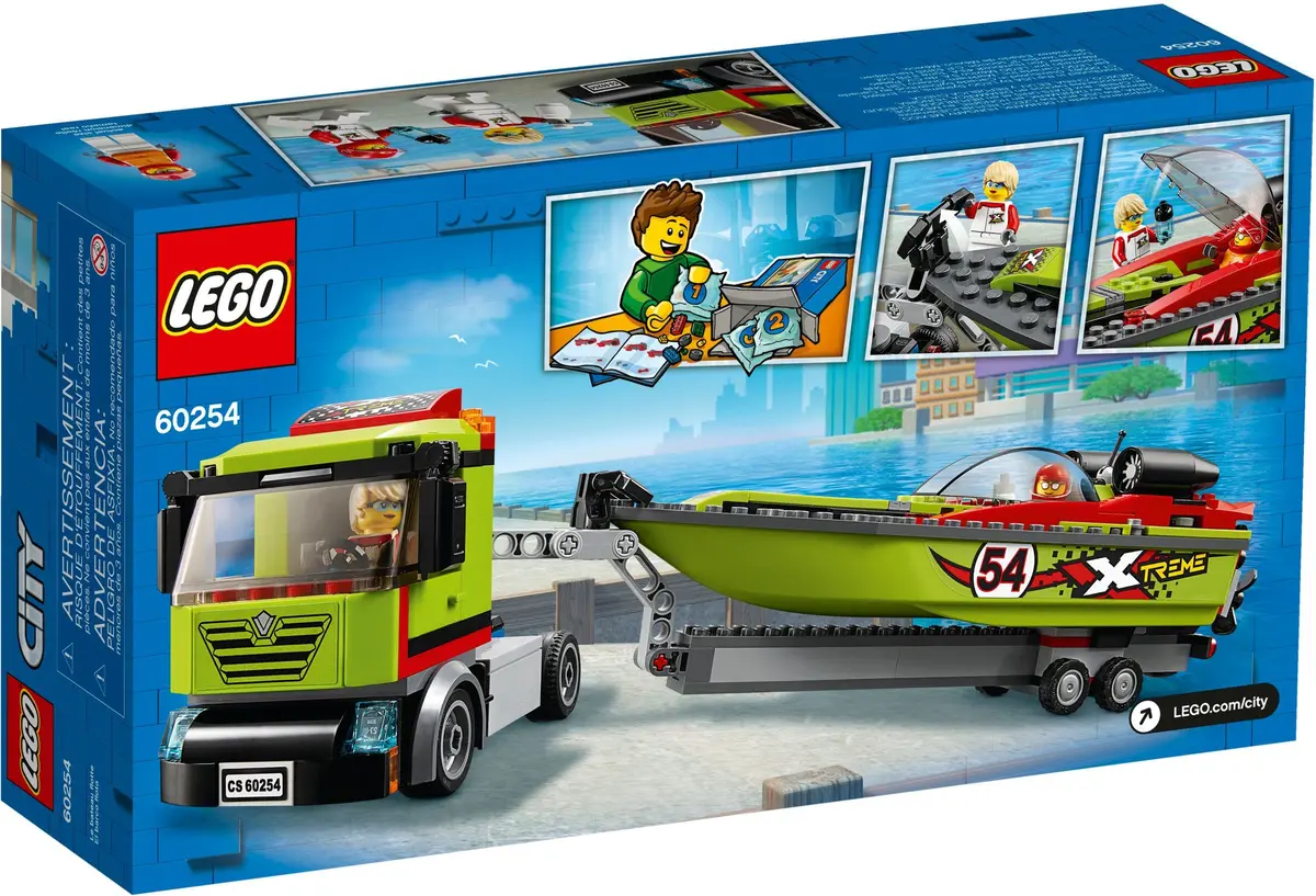 LEGO City 60254 Race Boat Transporter set, image 5