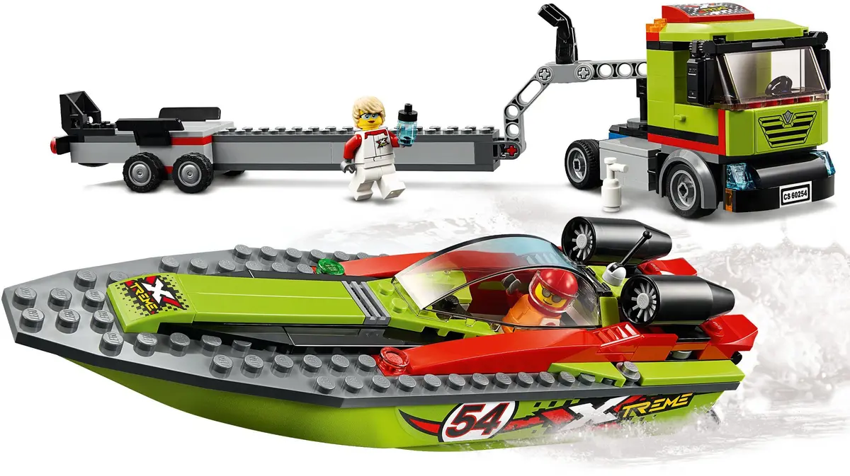 LEGO City 60254 Race Boat Transporter set, image 3