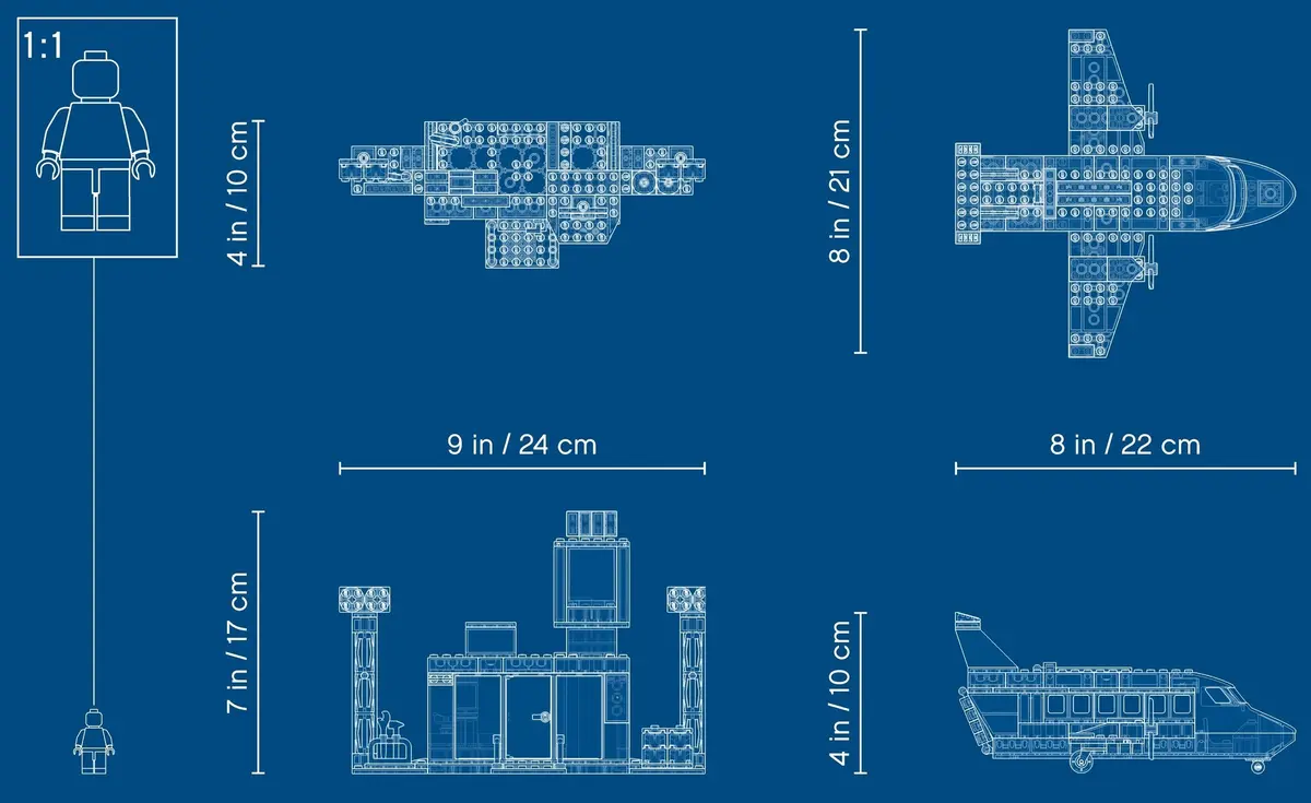 LEGO City 60261 Central Airport set, image 3