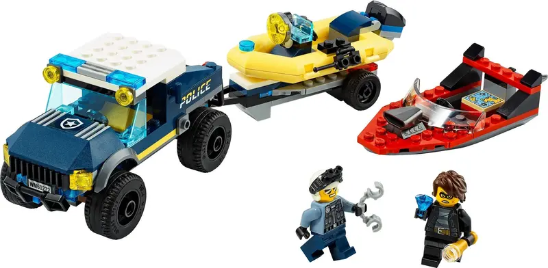 LEGO City 60272 Elite Police Boat Transport set