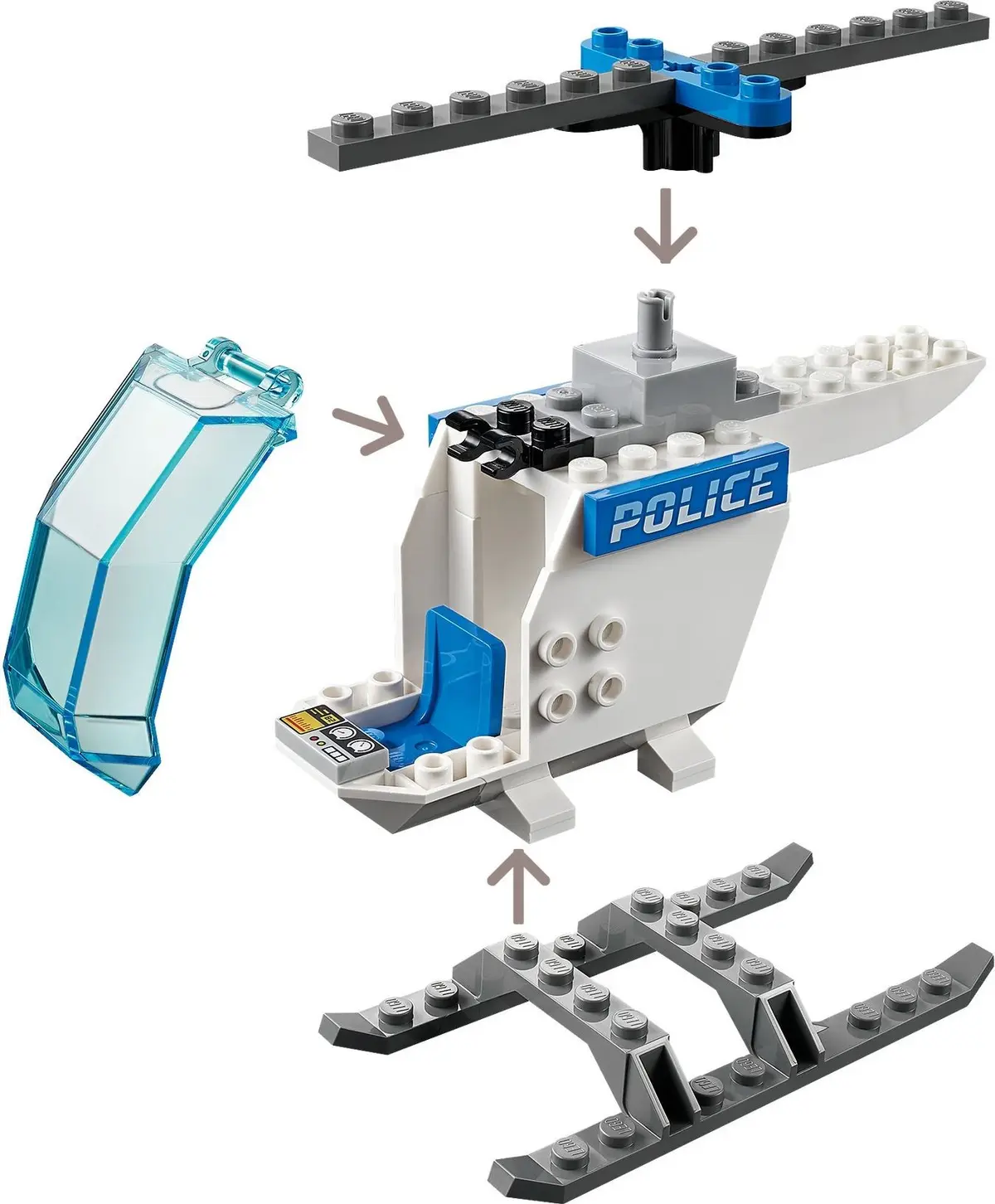 LEGO City 60275 Police Helicopter set, image 6