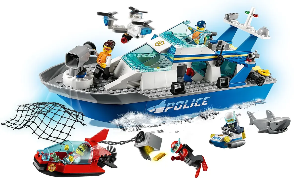 LEGO City 60277 Police Patrol Boat set, image 6