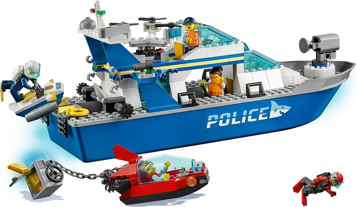 LEGO City 60277 Police Patrol Boat set, image 8