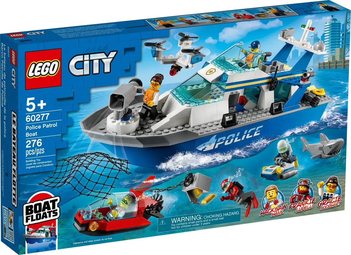 LEGO City 60277 Police Patrol Boat set, image 2