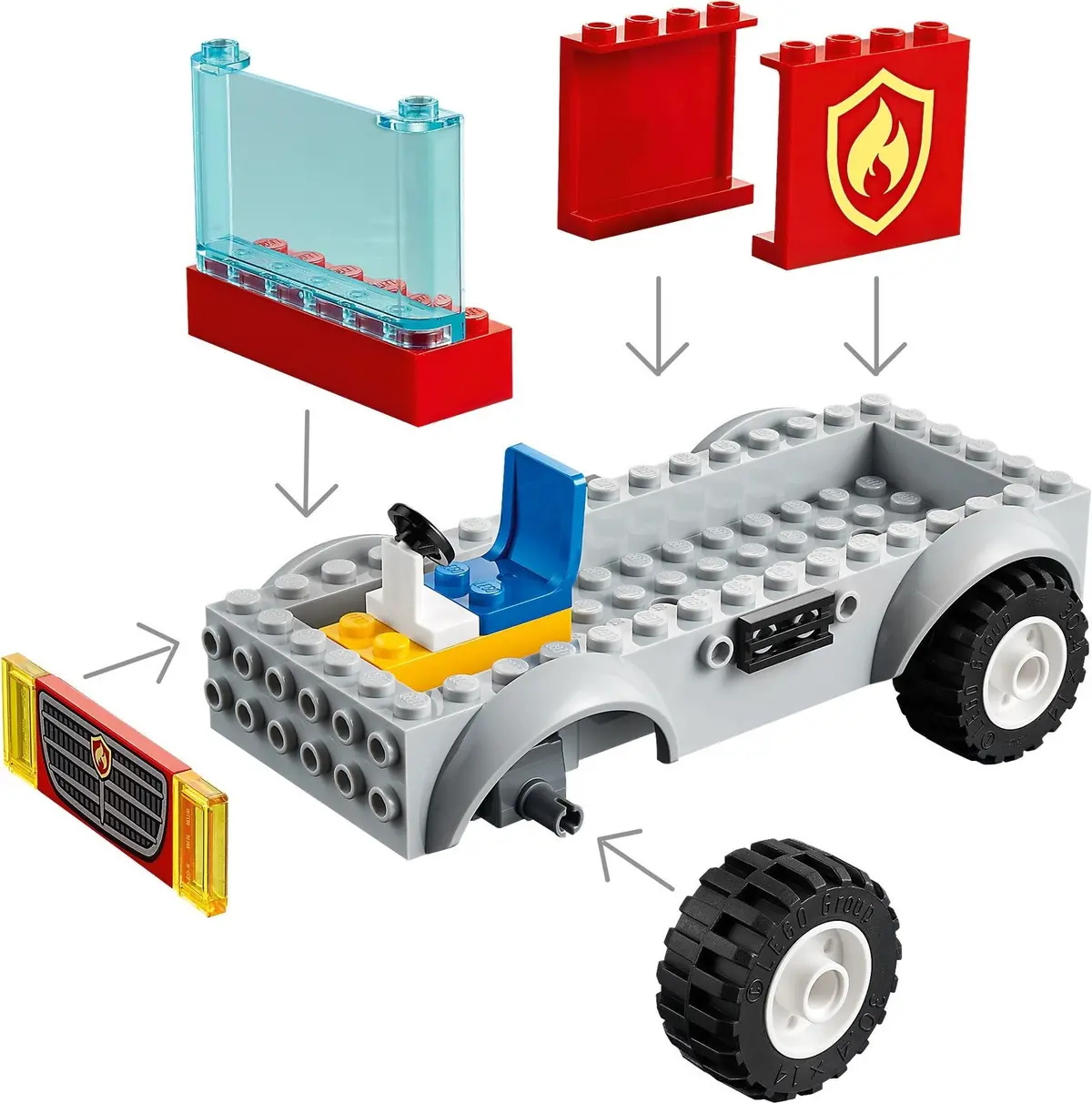 LEGO City 60280 Fire Ladder Truck set, image 7