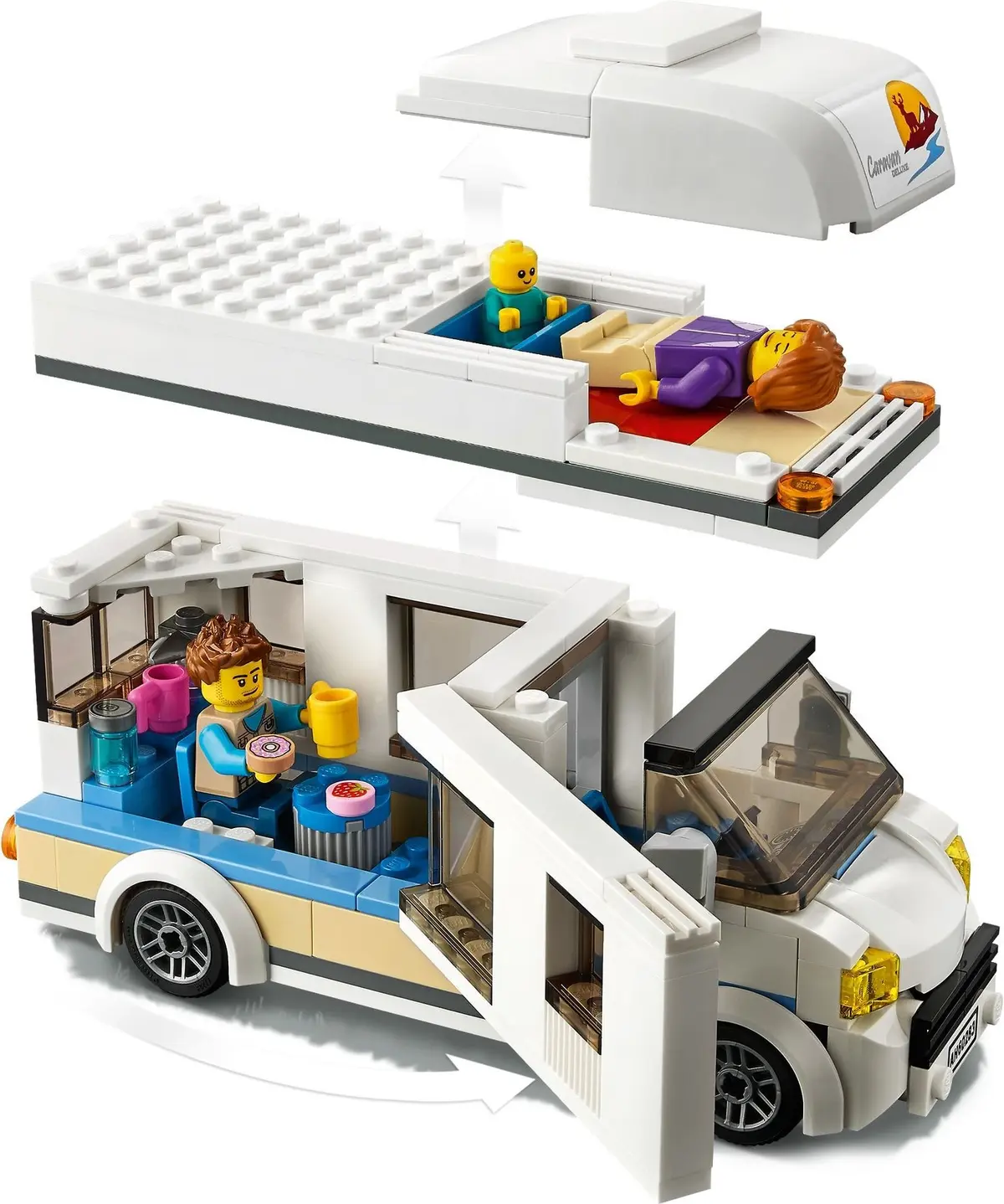 LEGO City 60283 Holiday Camper Van set, image 8