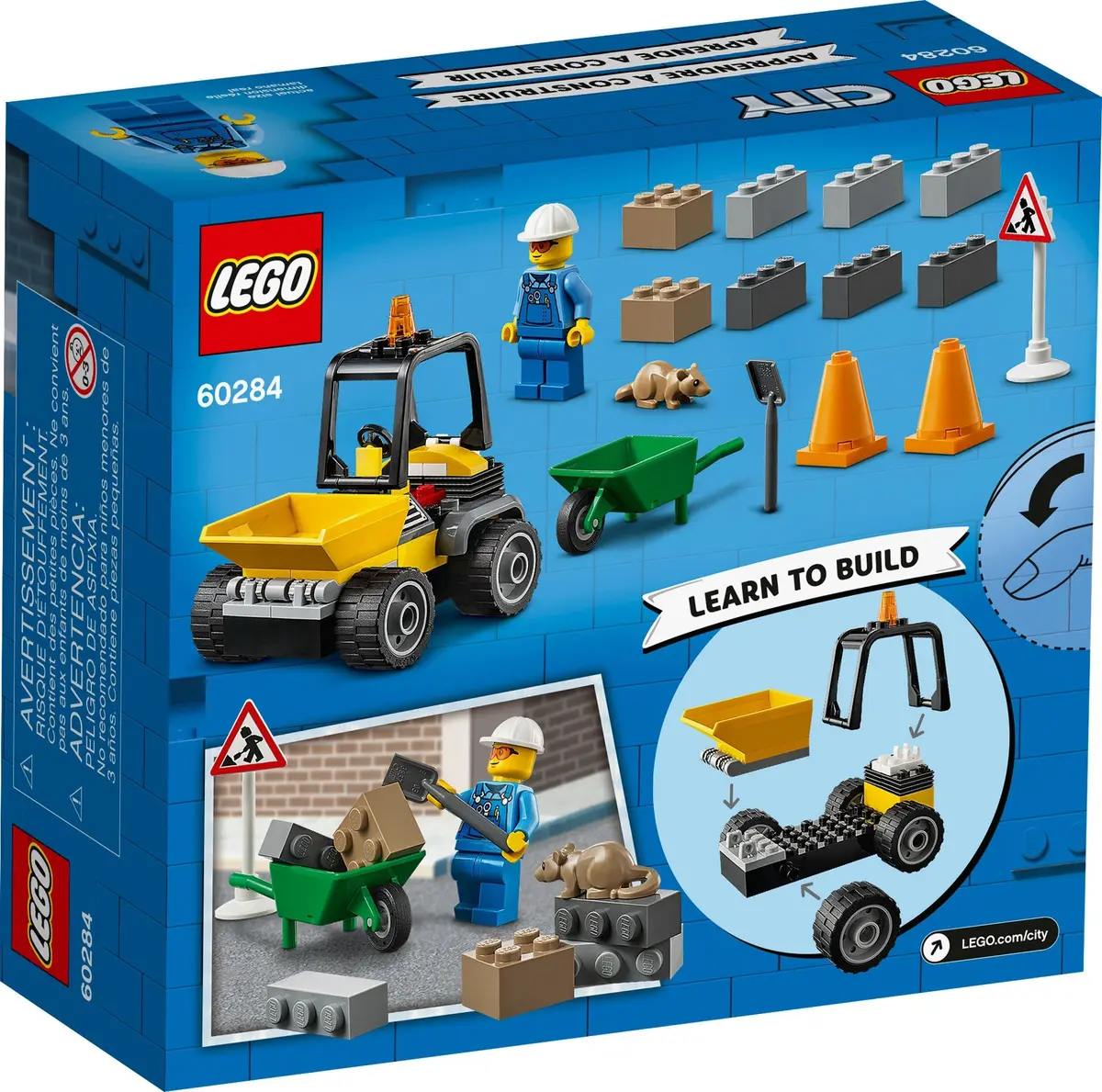 LEGO City 60284 Roadwork Truck set, image 7