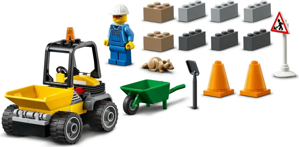 LEGO City 60284 Roadwork Truck set, image 4