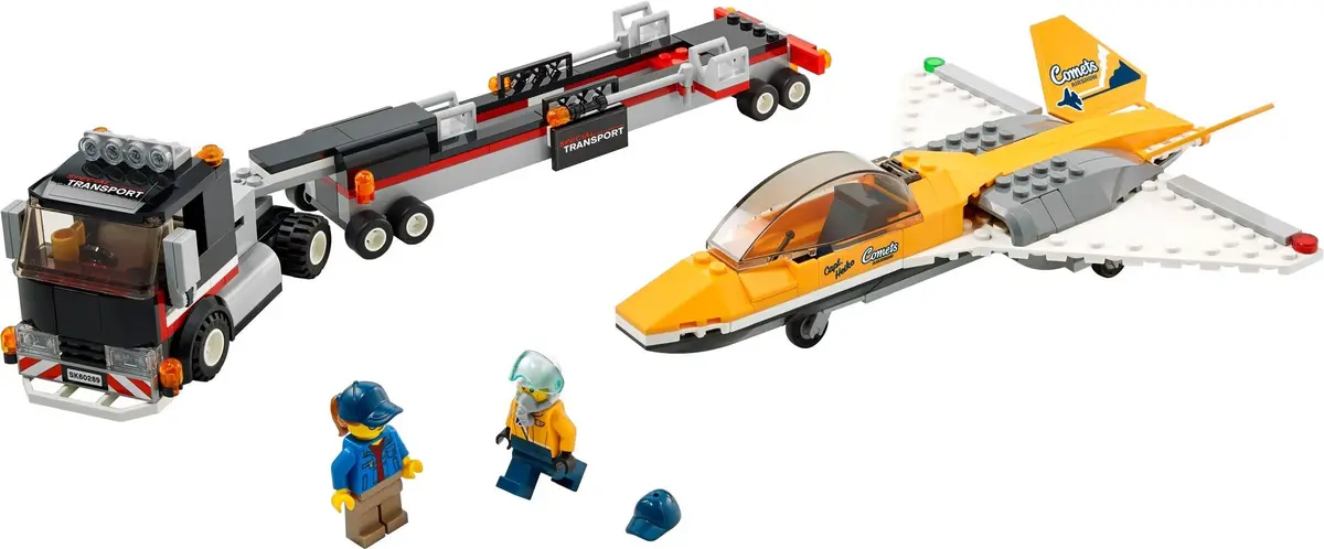 LEGO City 60289 Airshow Jet Transporter set