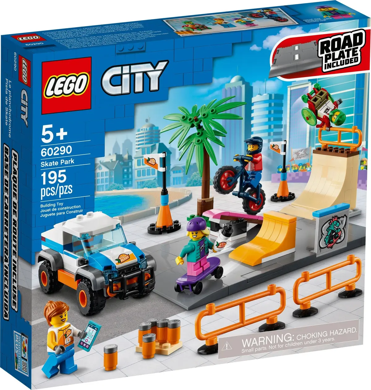 LEGO City 60290 Skate Park set, image 2