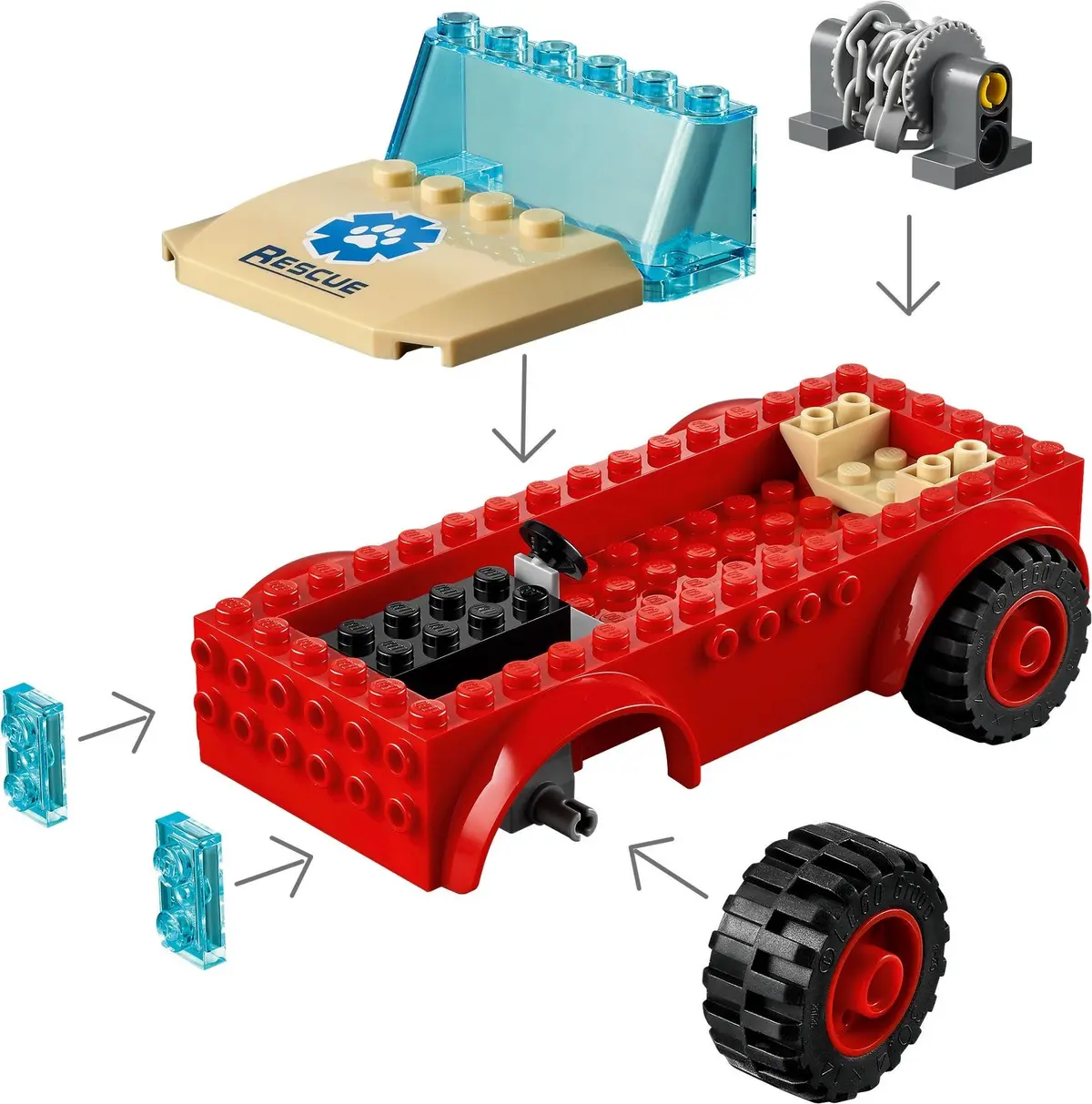 LEGO City 60301 Wildlife Rescue Off-Roader set, image 10
