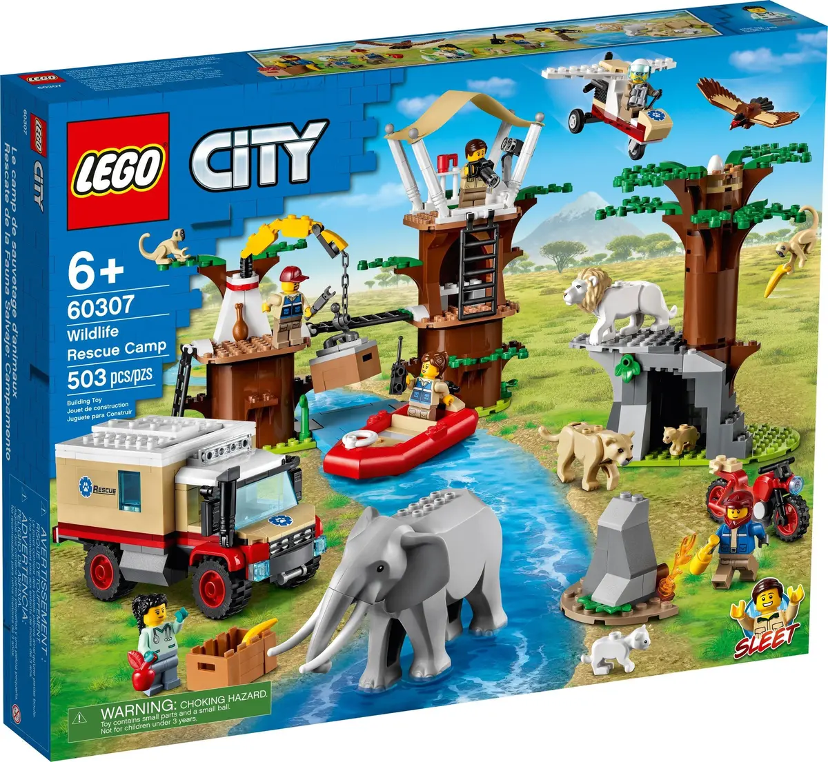 LEGO City 60307 Wildlife Rescue Camp set, image 2