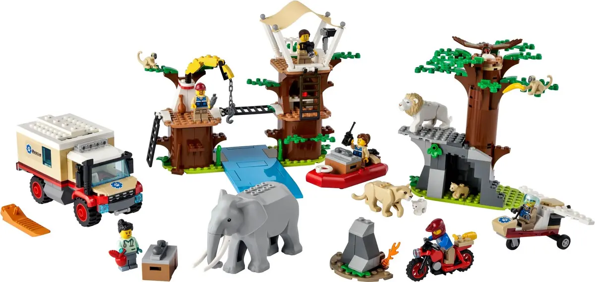 LEGO City 60307 Wildlife Rescue Camp set