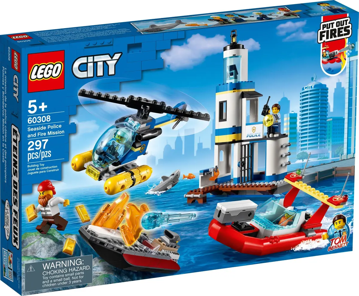LEGO City 60308 Seaside Police and Fire Mission set, image 2