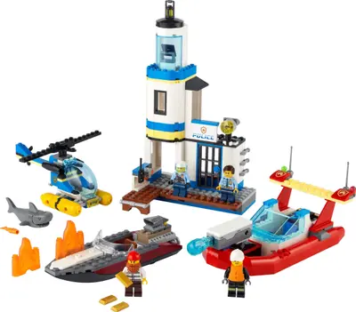 LEGO City 60308 Seaside Police and Fire Mission set