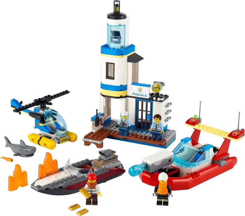 LEGO City 60308 Seaside Police and Fire Mission set