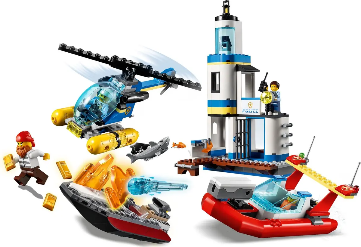 LEGO City 60308 Seaside Police and Fire Mission set, image 4