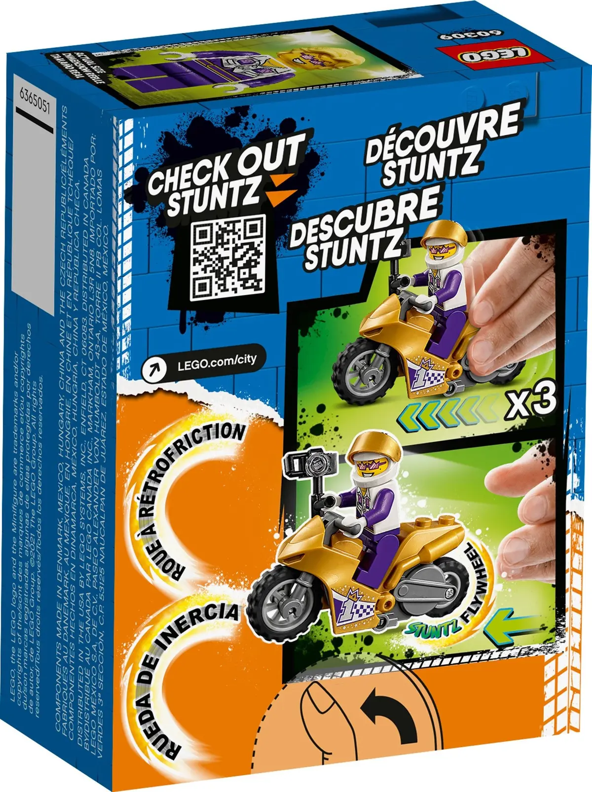 LEGO City 60309 Selfie Stunt Bike set, image 3