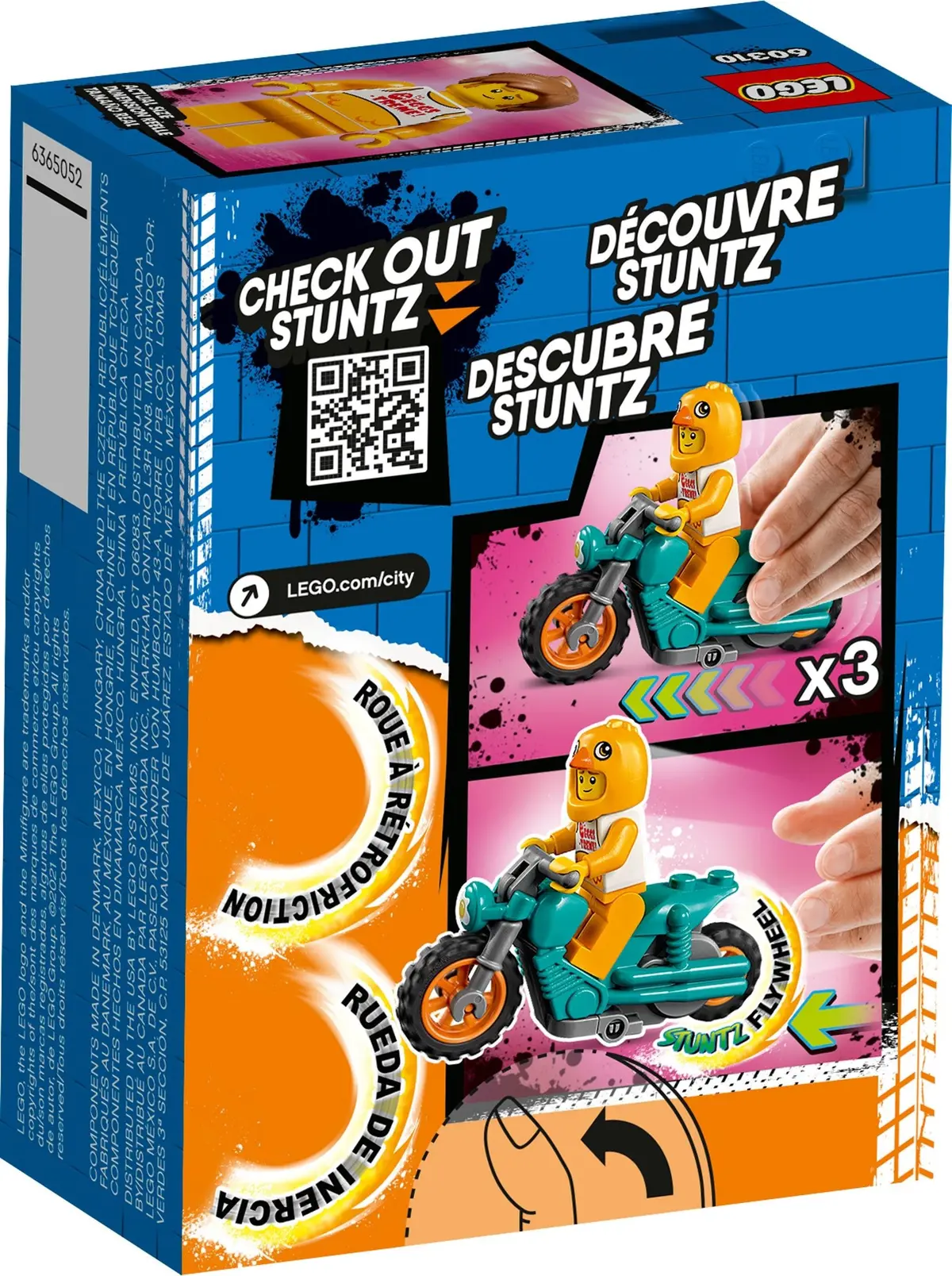 LEGO City 60310 Chicken Stunt Bike set, image 3
