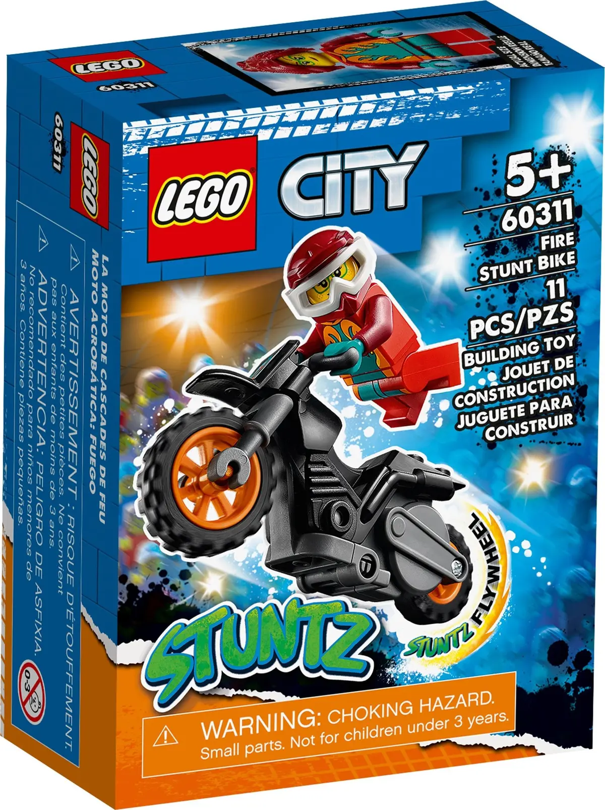 LEGO City 60311 Fire Stunt Bike set, image 2