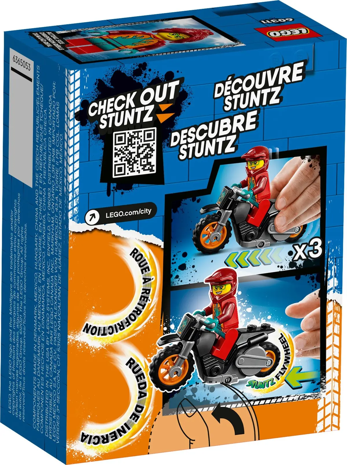 LEGO City 60311 Fire Stunt Bike set, image 8