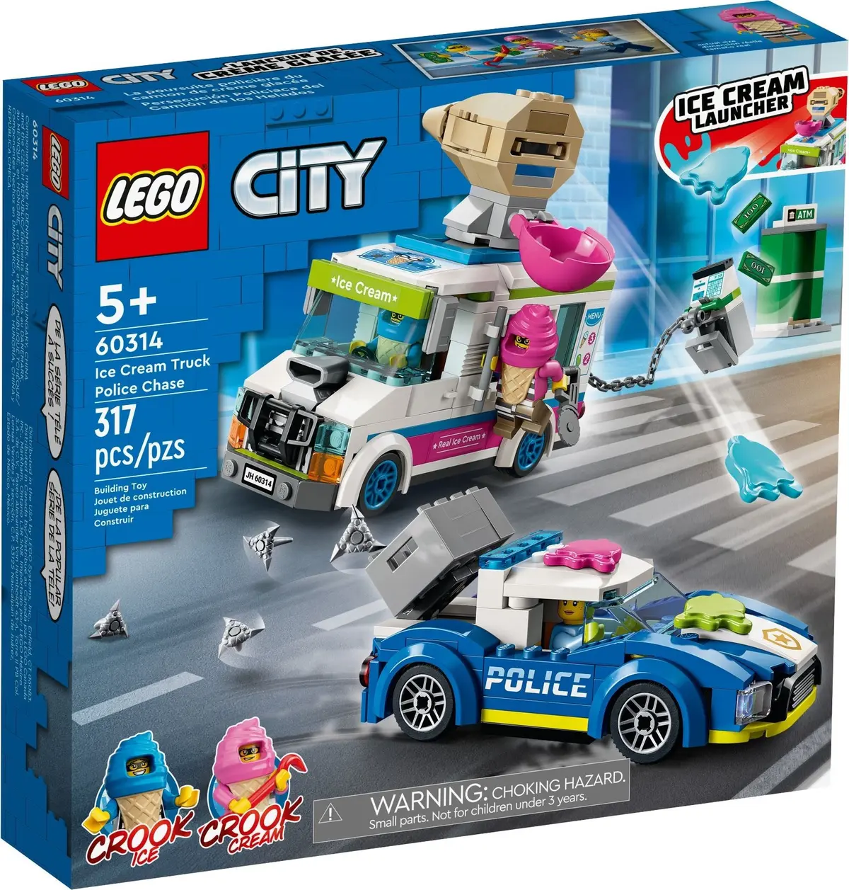 LEGO City 60314 Ice Cream Truck Police Chase set, image 4