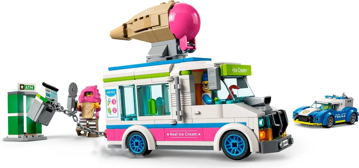 LEGO City 60314 Ice Cream Truck Police Chase set, image 6