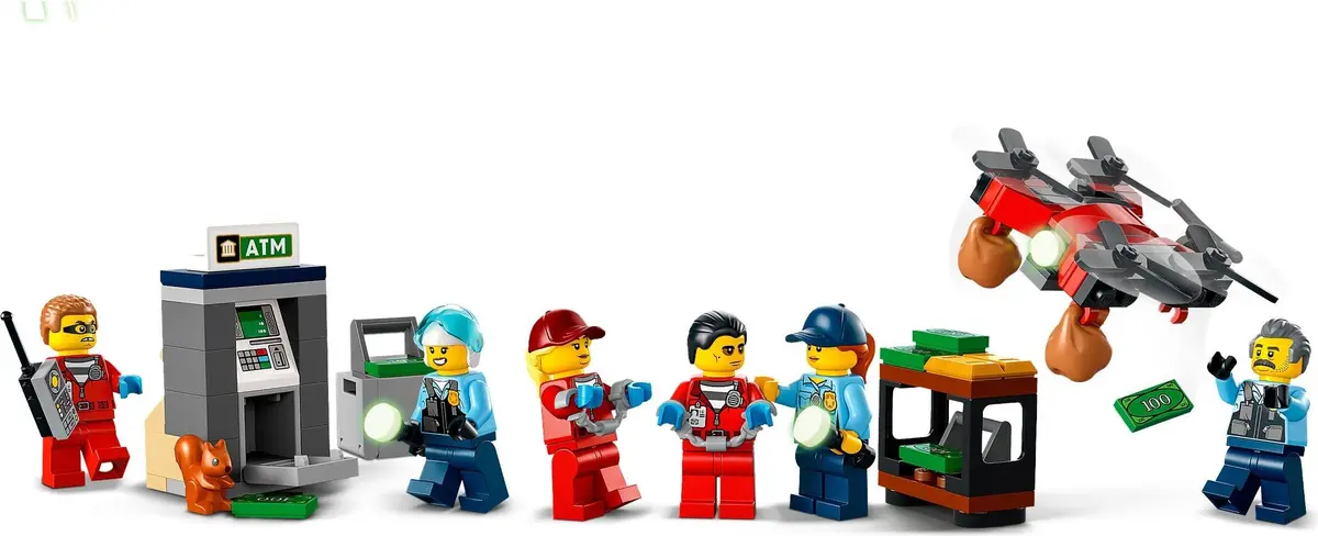 LEGO City 60317 Police Chase at the Bank set, image 4
