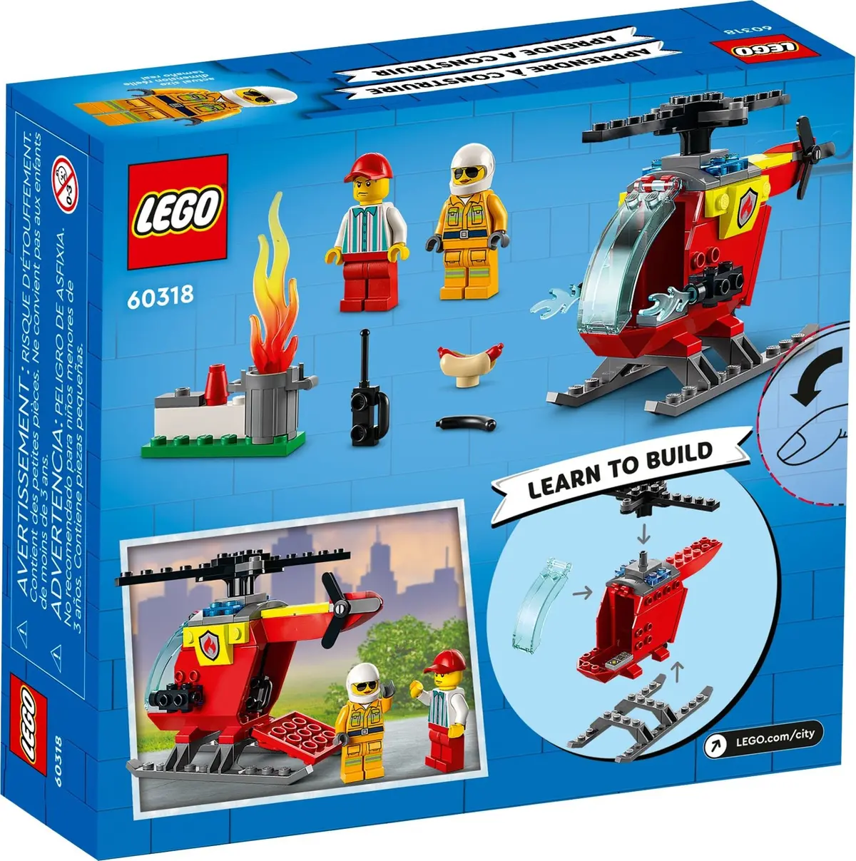 LEGO City 60318 Fire Helicopter set, image 6
