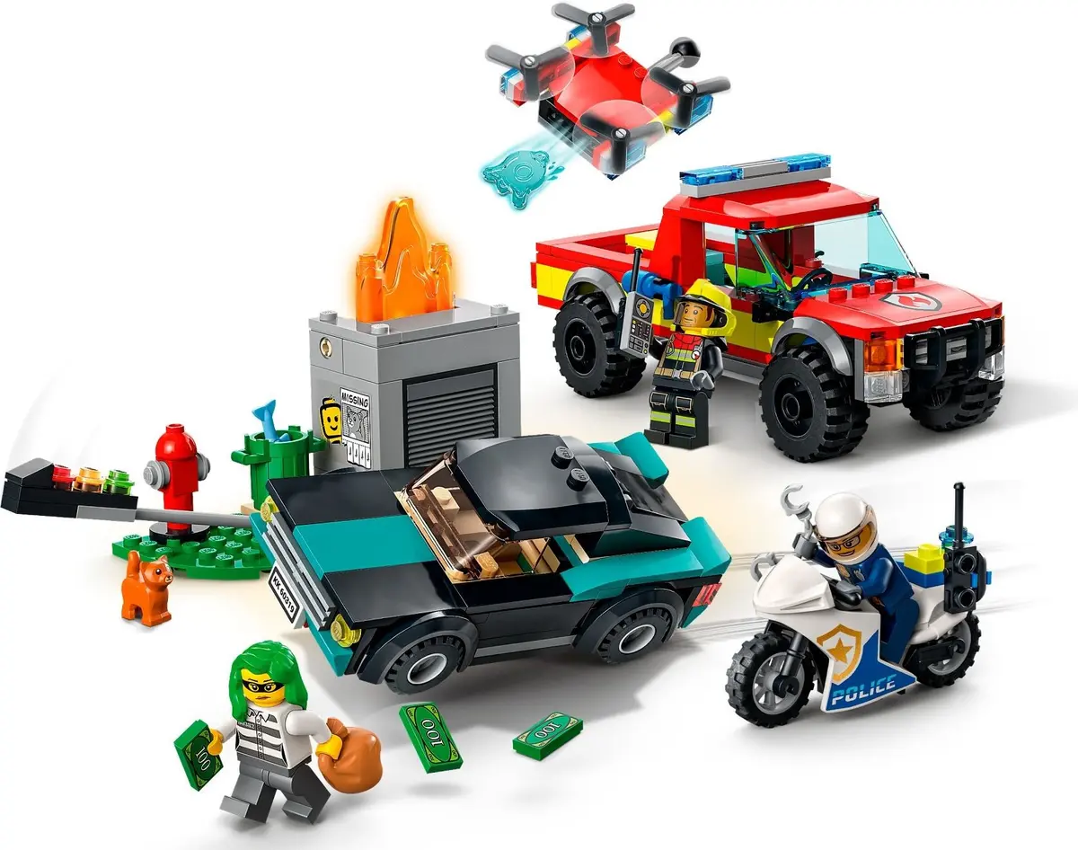 LEGO City 60319 Fire Rescue & Police Chase set, image 4