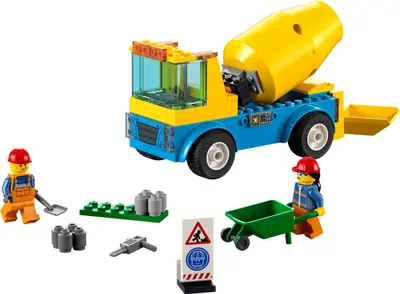LEGO City 60325 Cement Mixer Truck set