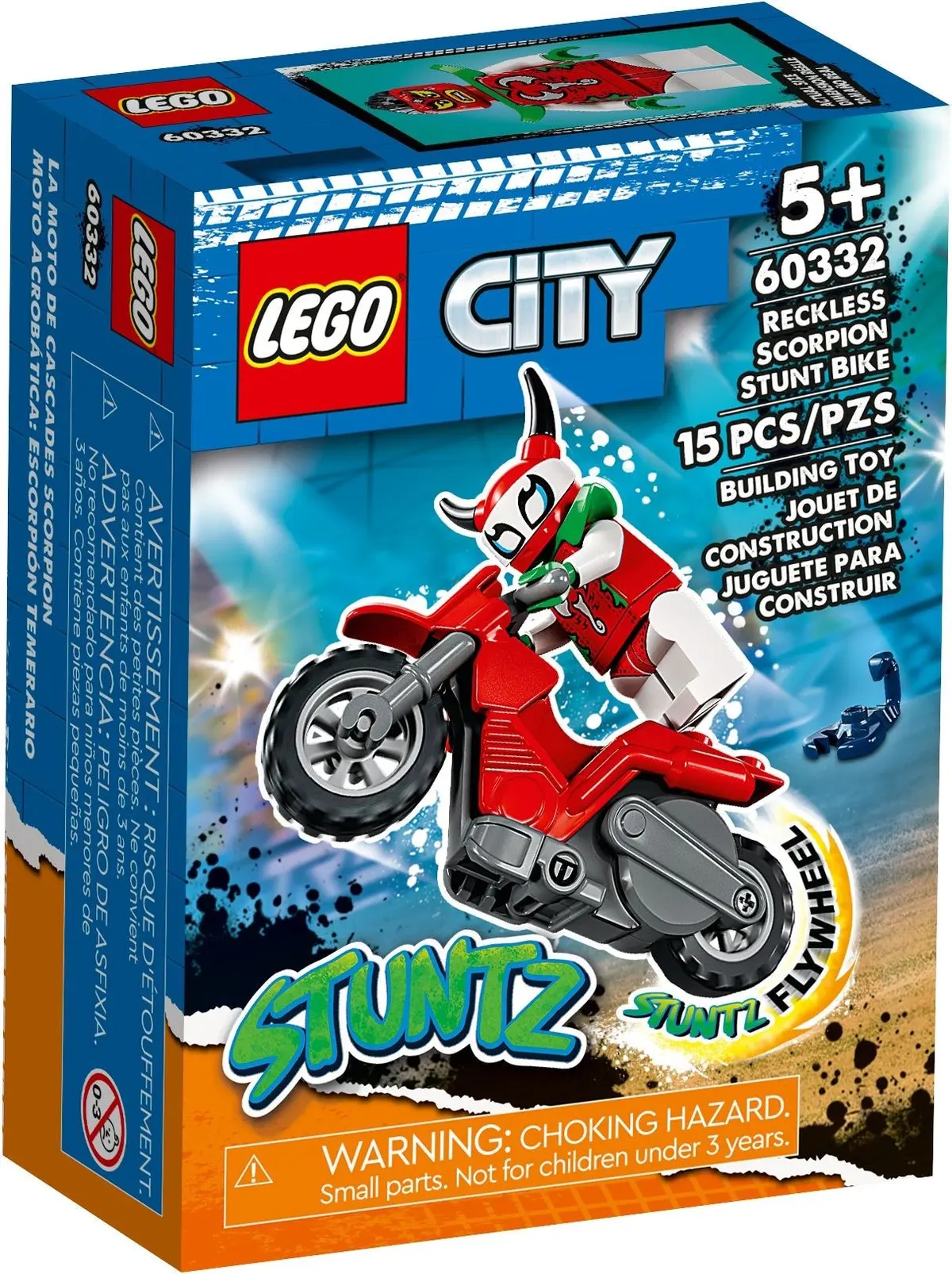 LEGO City 60332 Reckless Scorpion Stunt Bike set, image 2