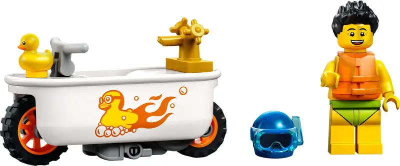 LEGO City 60333 Bathtub Stunt Bike set
