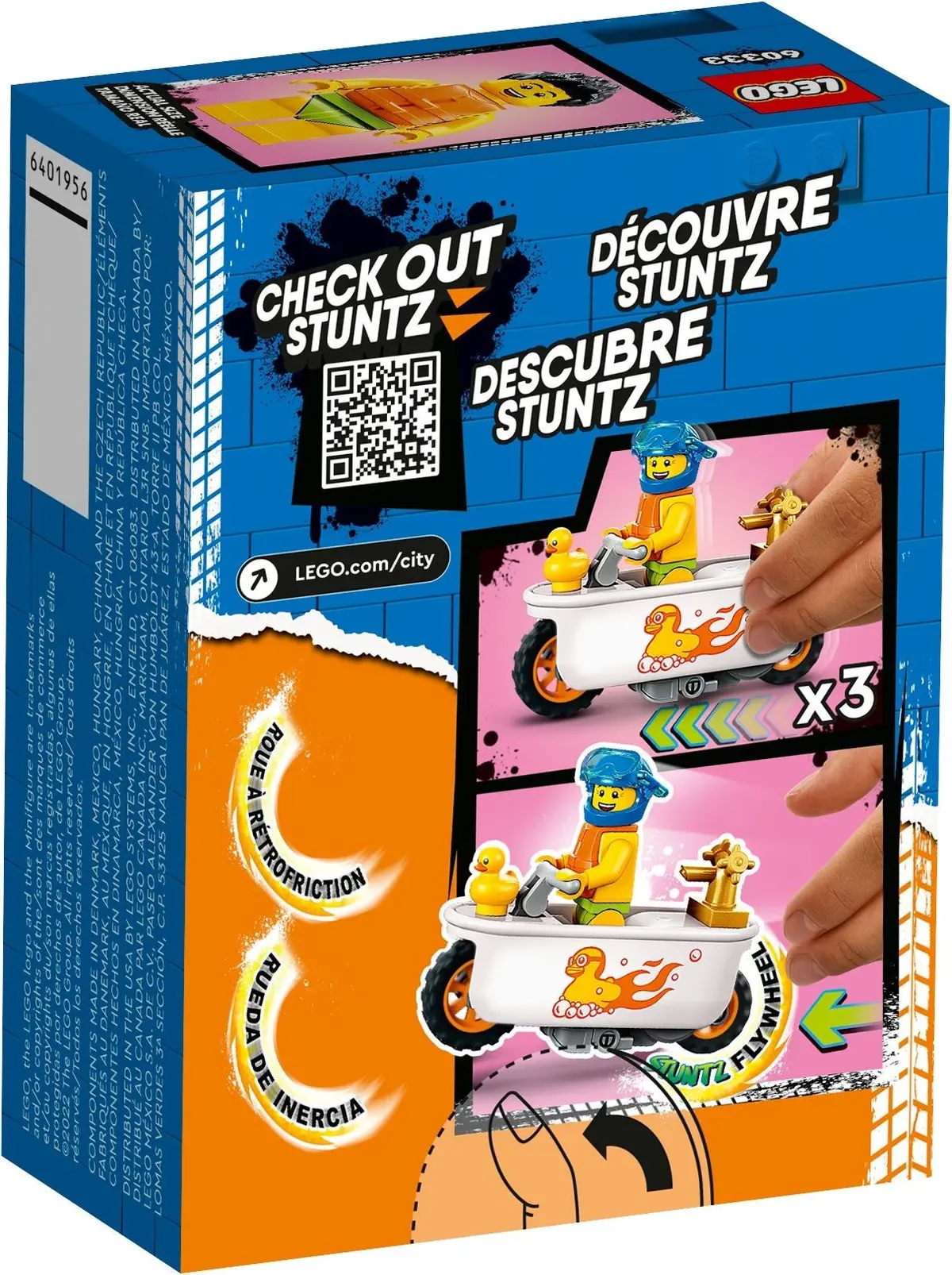 LEGO City 60333 Bathtub Stunt Bike set, image 5