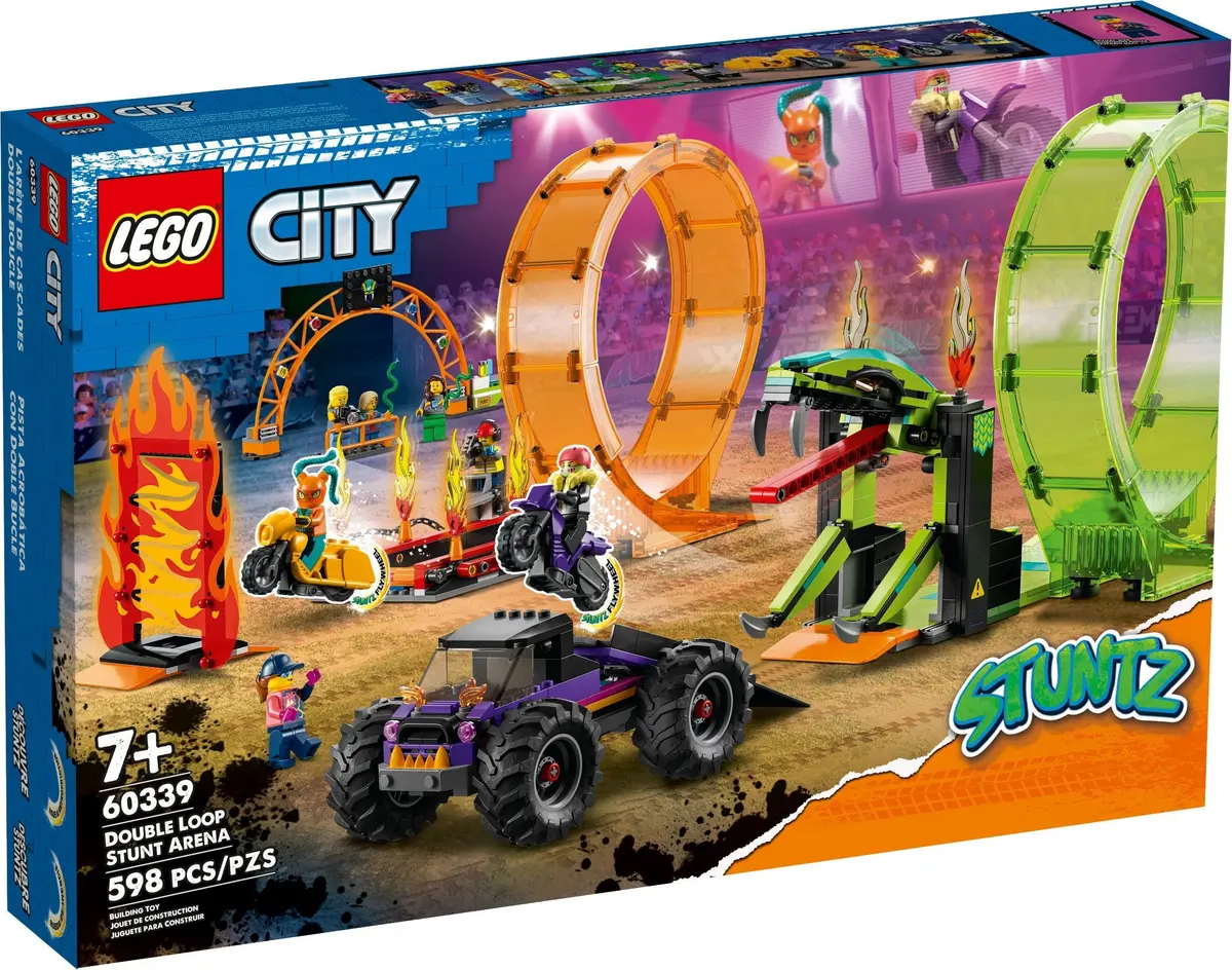 LEGO City 60339 Double Loop Stunt Arena set, image 2