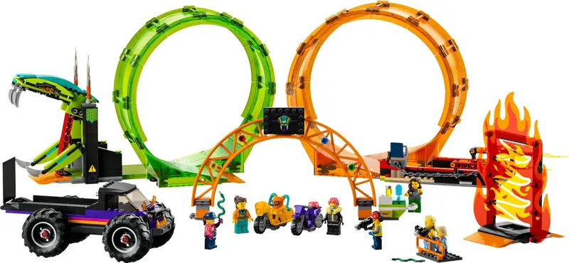 LEGO City 60339 Double Loop Stunt Arena set