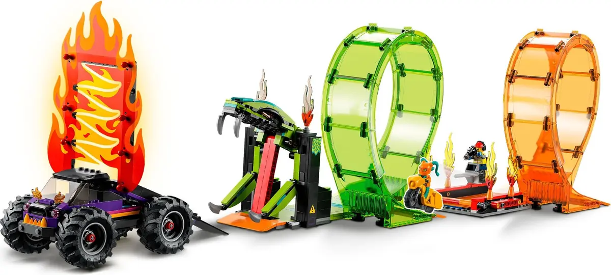 LEGO City 60339 Double Loop Stunt Arena set, image 7