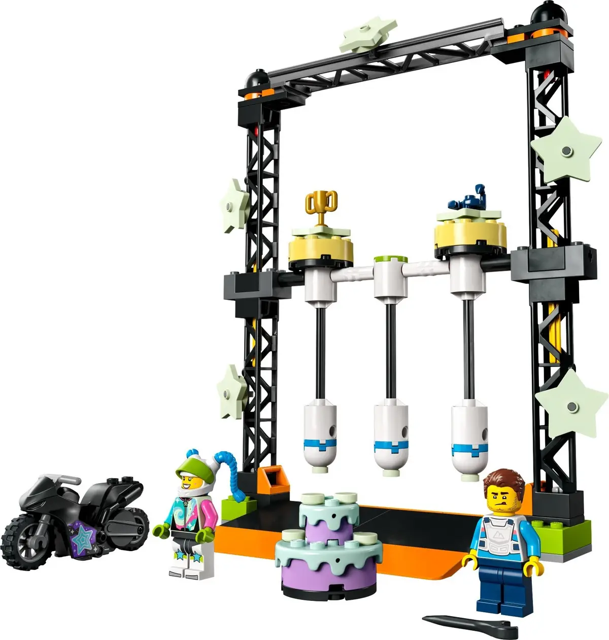 LEGO City 60341 The Knockdown Stunt Challenge set