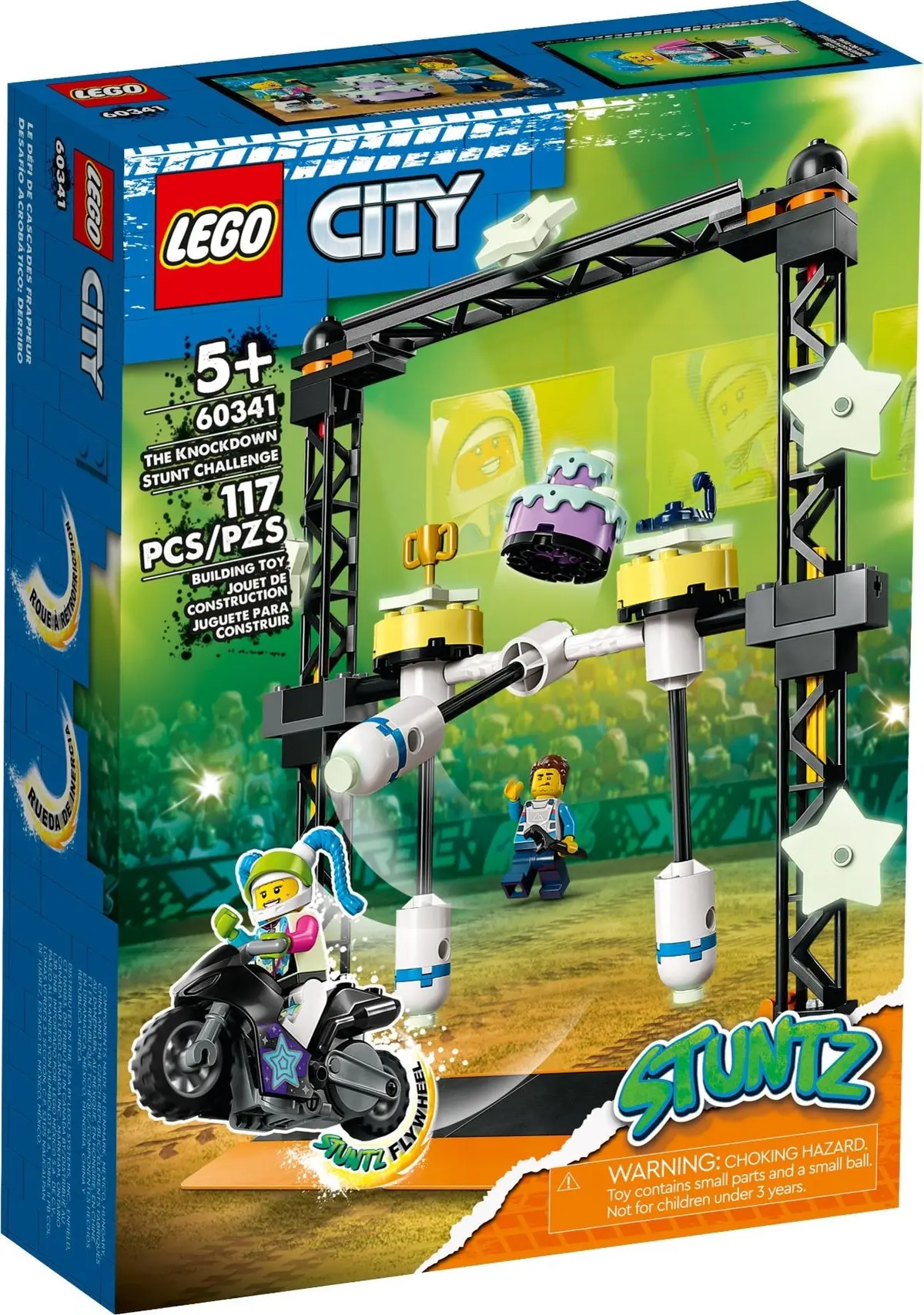 LEGO City 60341 The Knockdown Stunt Challenge set, image 2