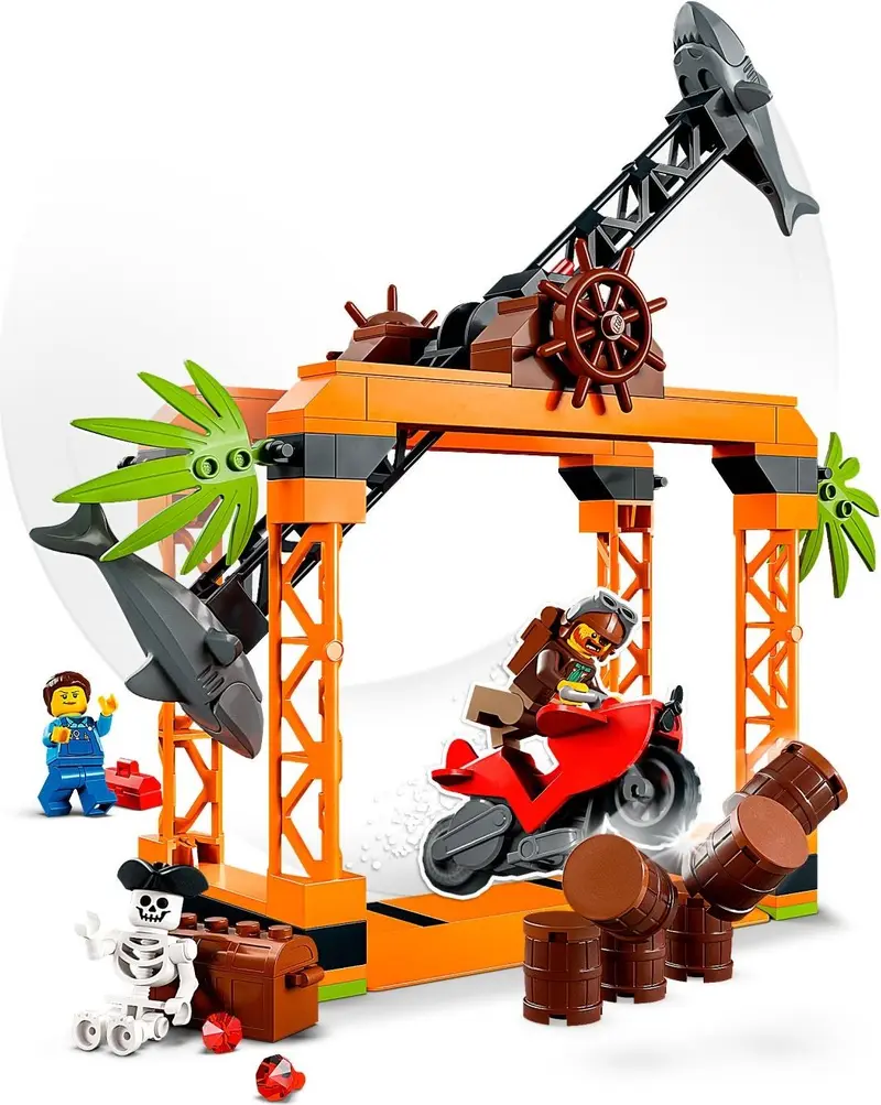 LEGO City 60342 The Shark Attack Stunt Challenge set, image 3