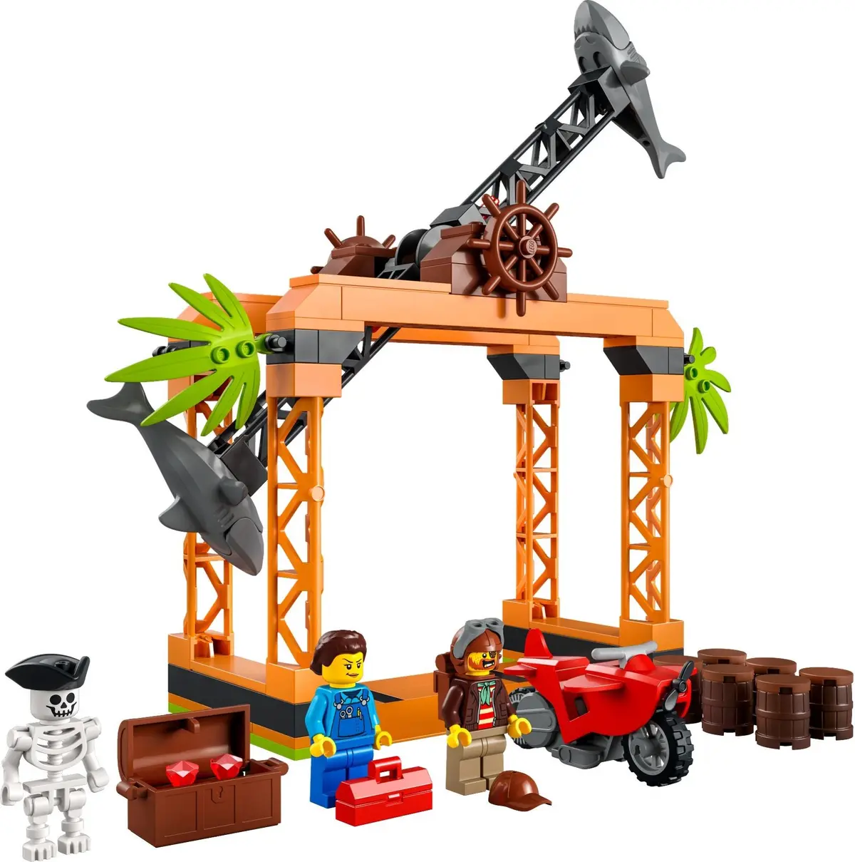LEGO City 60342 The Shark Attack Stunt Challenge set