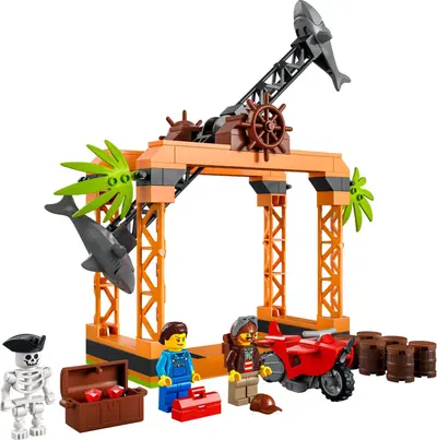 LEGO City 60342 The Shark Attack Stunt Challenge set