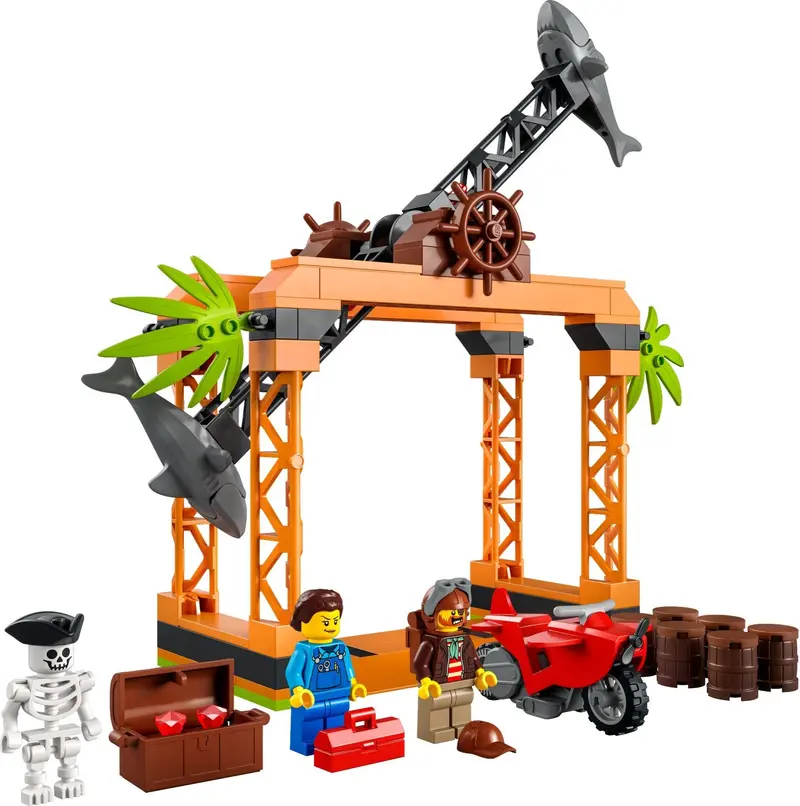 LEGO City 60342 The Shark Attack Stunt Challenge set