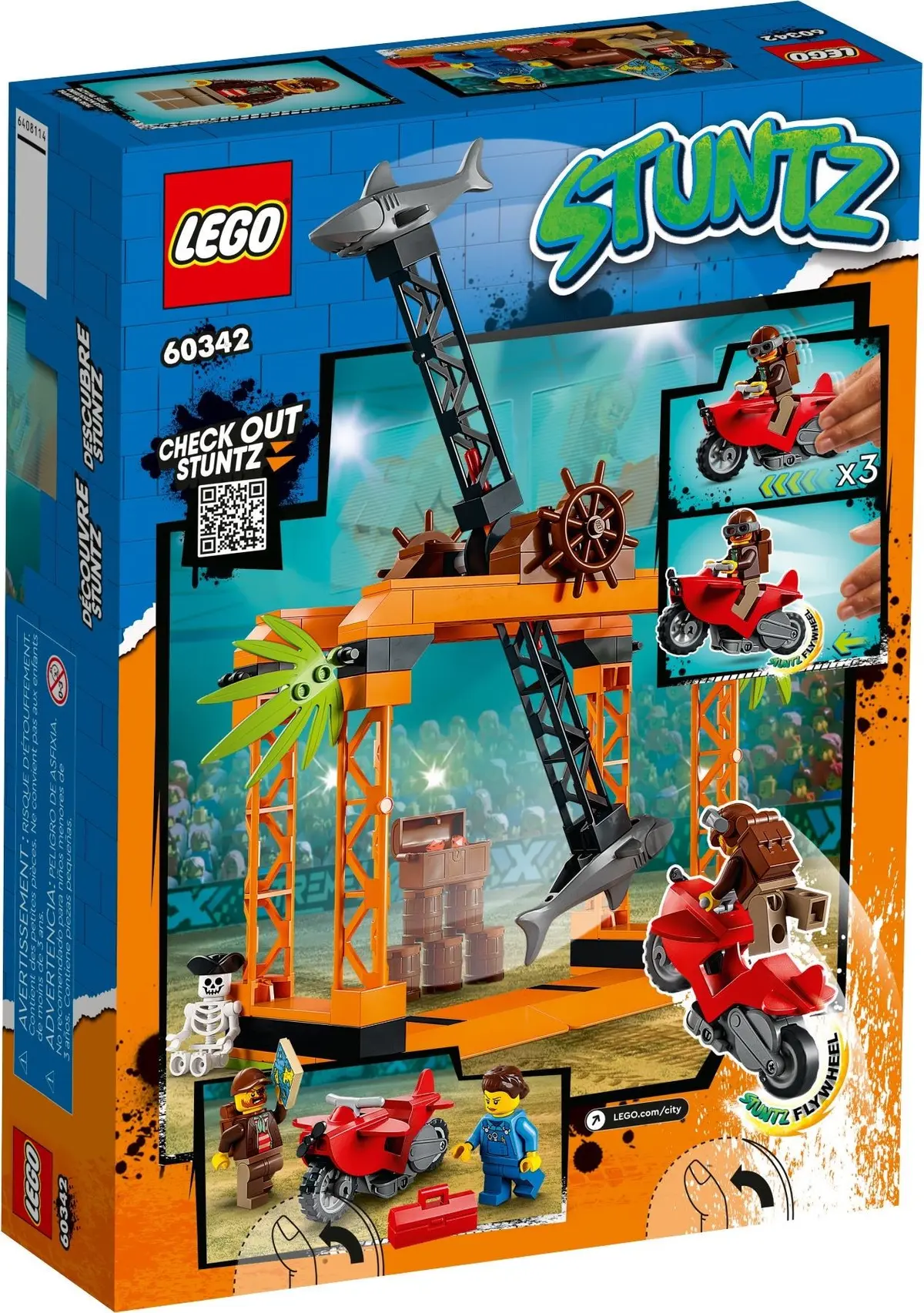 LEGO City 60342 The Shark Attack Stunt Challenge set, image 7