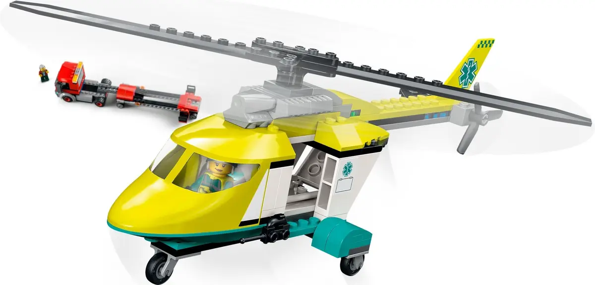 LEGO City 60343 Rescue Helicopter Transporter set, image 6